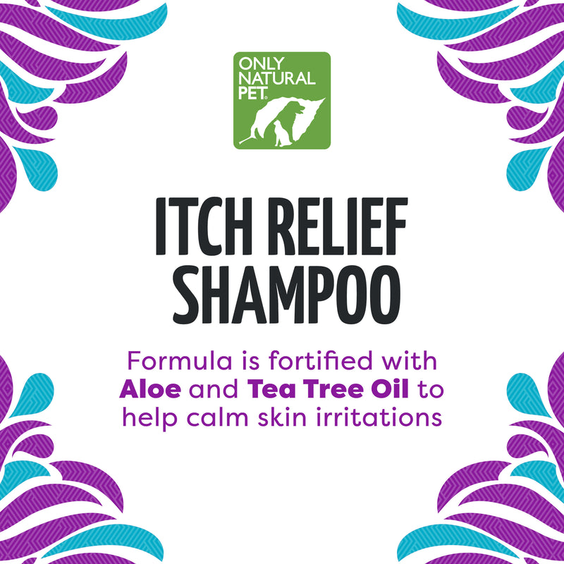 Only Natural Pet Itch Relief Shampoo with Aloe + Tea Tree for Dogs