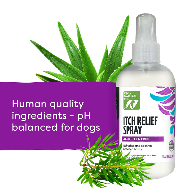 Only Natural Pet Itch Relief Spray with Aloe + Tea Tree for Dogs