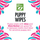 Only Natural Pet Puppy Wipes with Aloe for Sensitive Skin