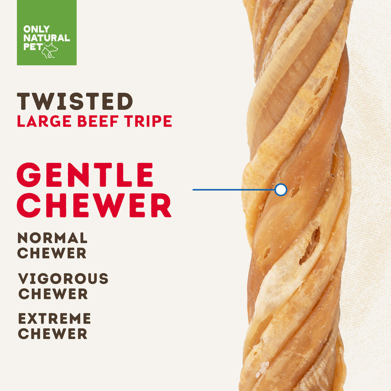 Only Natural Pet Twisted Beef Tripe for Dogs