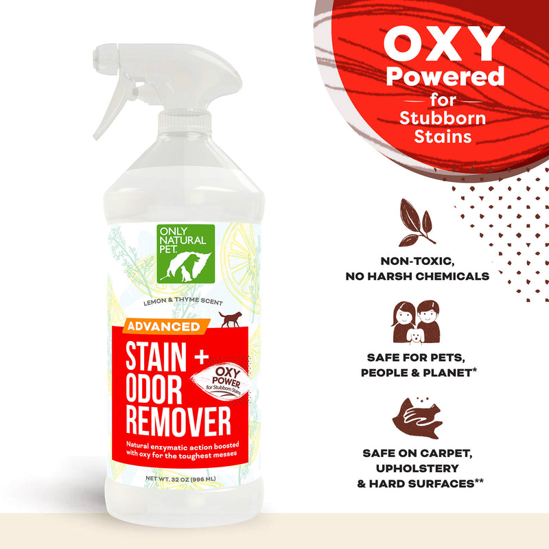 Only Natural Pet Advanced Dog Stain + Odor Remover with Oxy