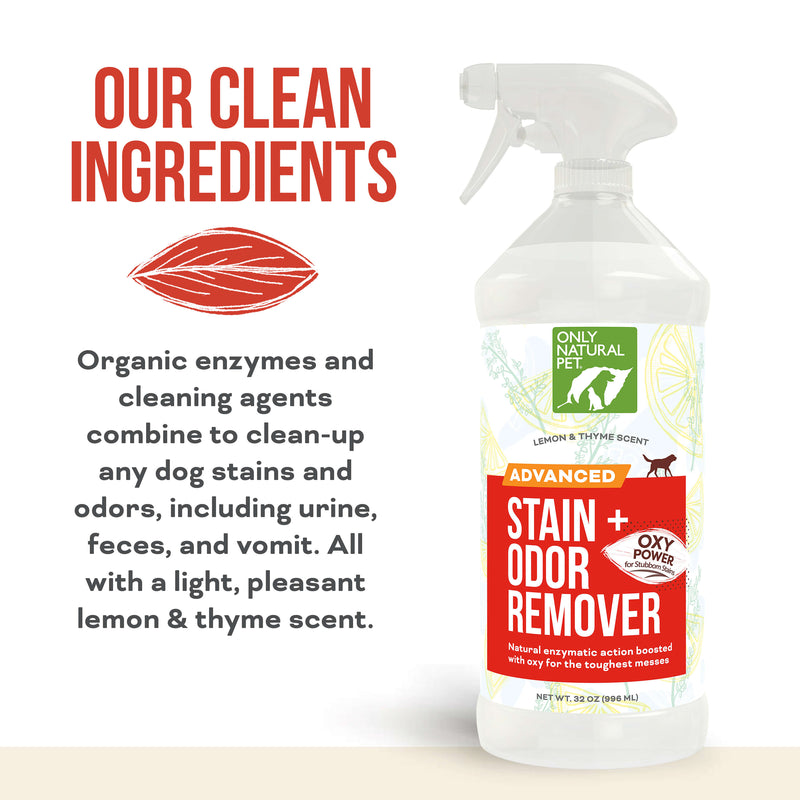 Only Natural Pet Advanced Dog Stain + Odor Remover with Oxy