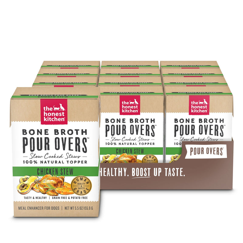 The Honest Kitchen Bone Broth Pour Overs Food Topper for Dogs