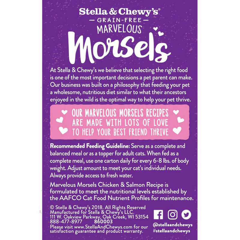 Stella & Chewy's Marvelous Morsels Cat Food Case of 12