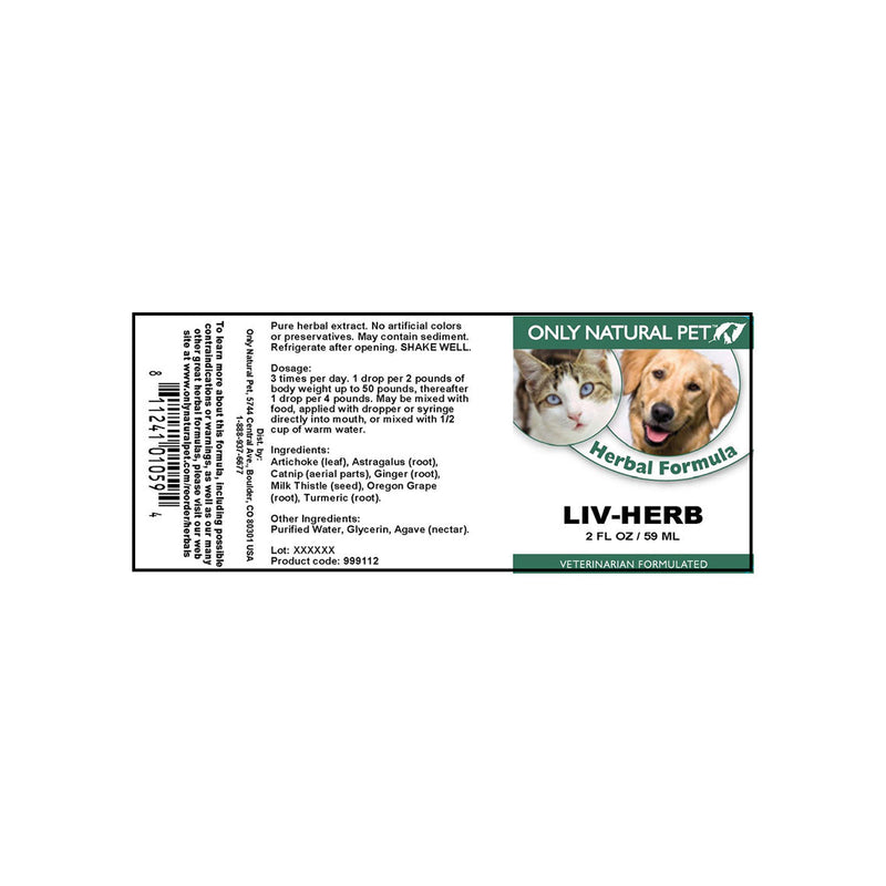 Only Natural Pet Liv-Herb Herbal Formula