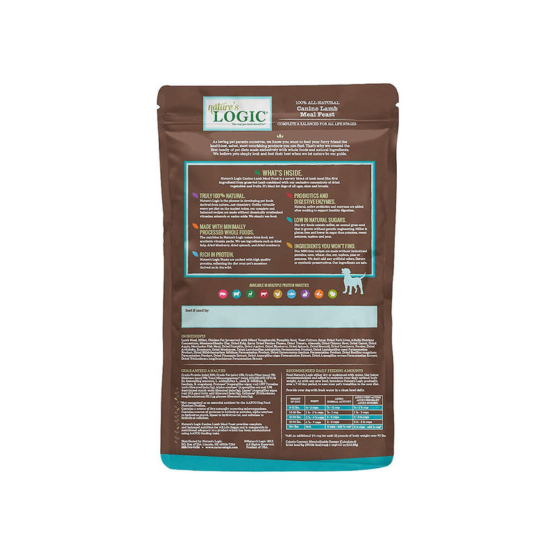 Nature's Logic Original Lamb Meal Feast Dry Food for Dogs