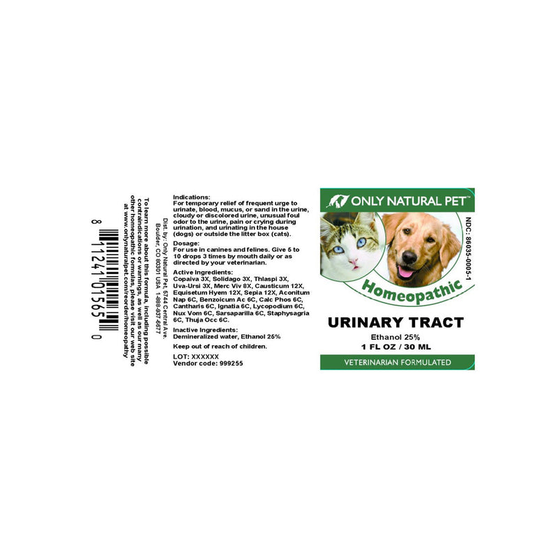 Only Natural Pet Urinary Tract Homeopathic Remedy